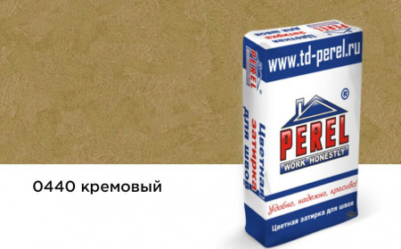 Цветная декоративная затирочная смесь Perel RL кремовая